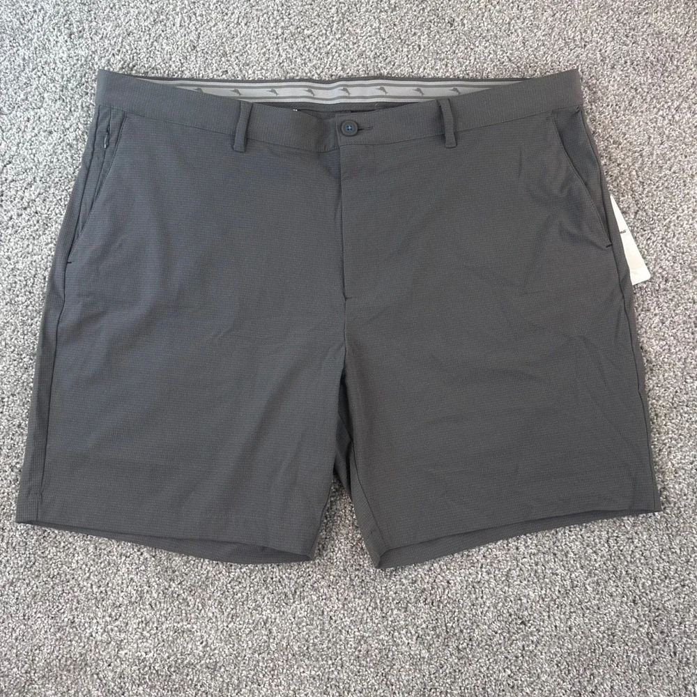 Tommy Bahama Chip Shot Shorts Mens 42 Fog Grey IslandZone Golf Performance NWT